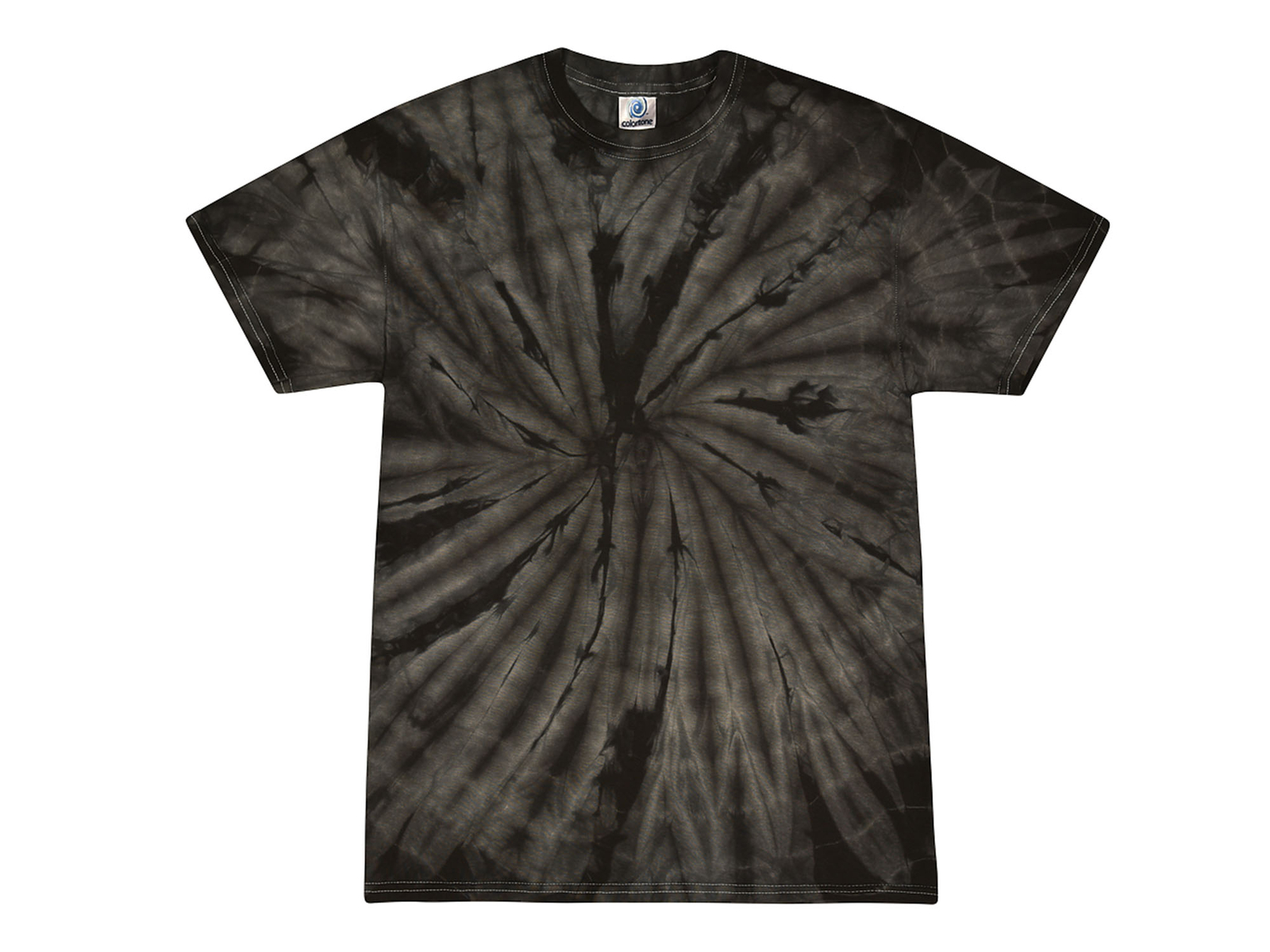 Black Tie Dye T-Shirts Adult & Kids S M L XL 2XL 3XL 4XL 5XL Cotton Colortone