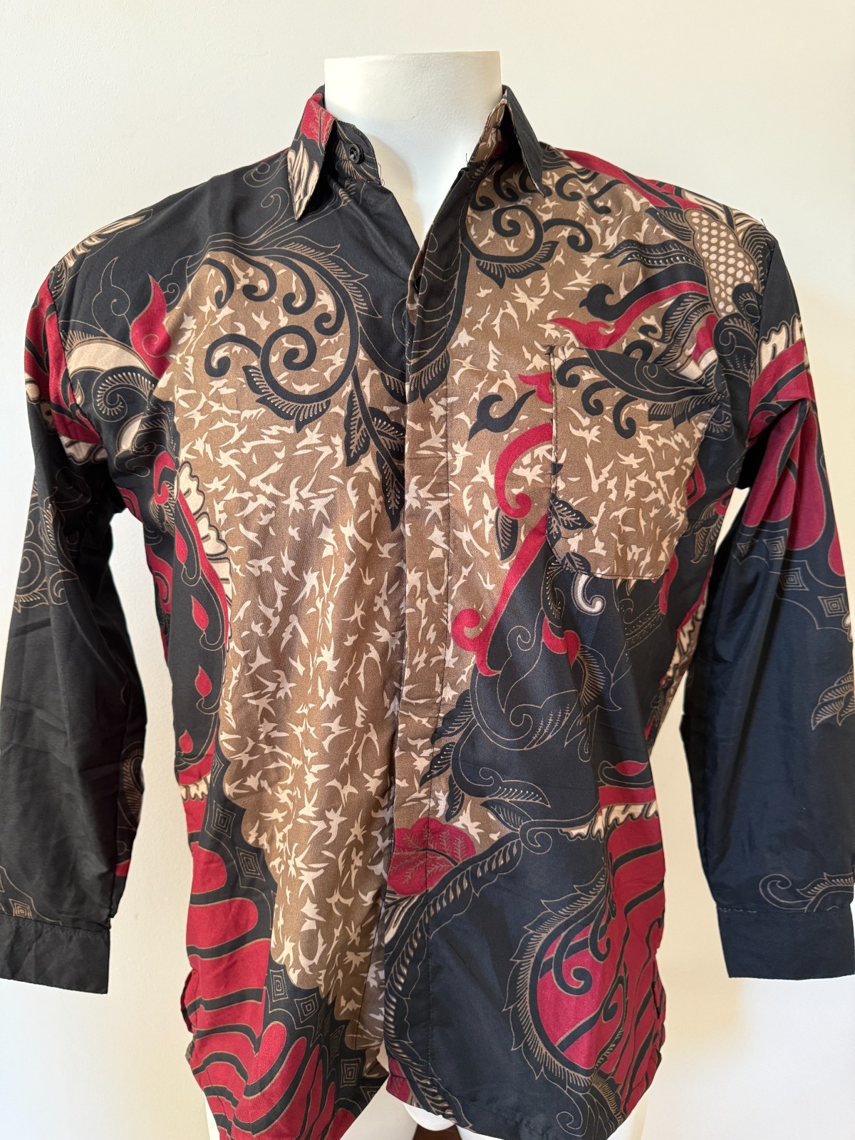 13 Unit Batik Men Shirt Polyester Material Multicolor Multipattern