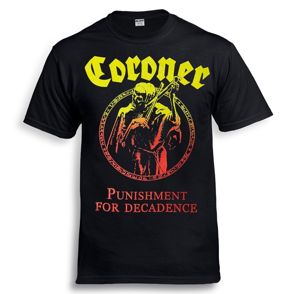 Coroner “Punishment For Decadence” Black T-Shirt Celtic frost