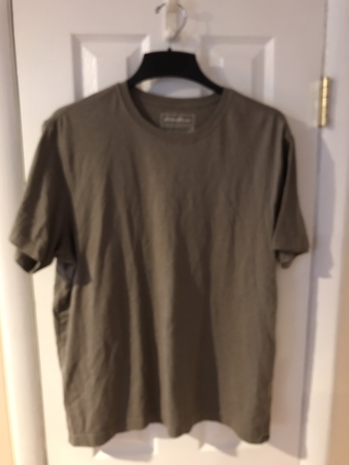 Eddie Bauer Hiking Cotton Blend T-Shirt XL Work Putty Cotton Blend G8
