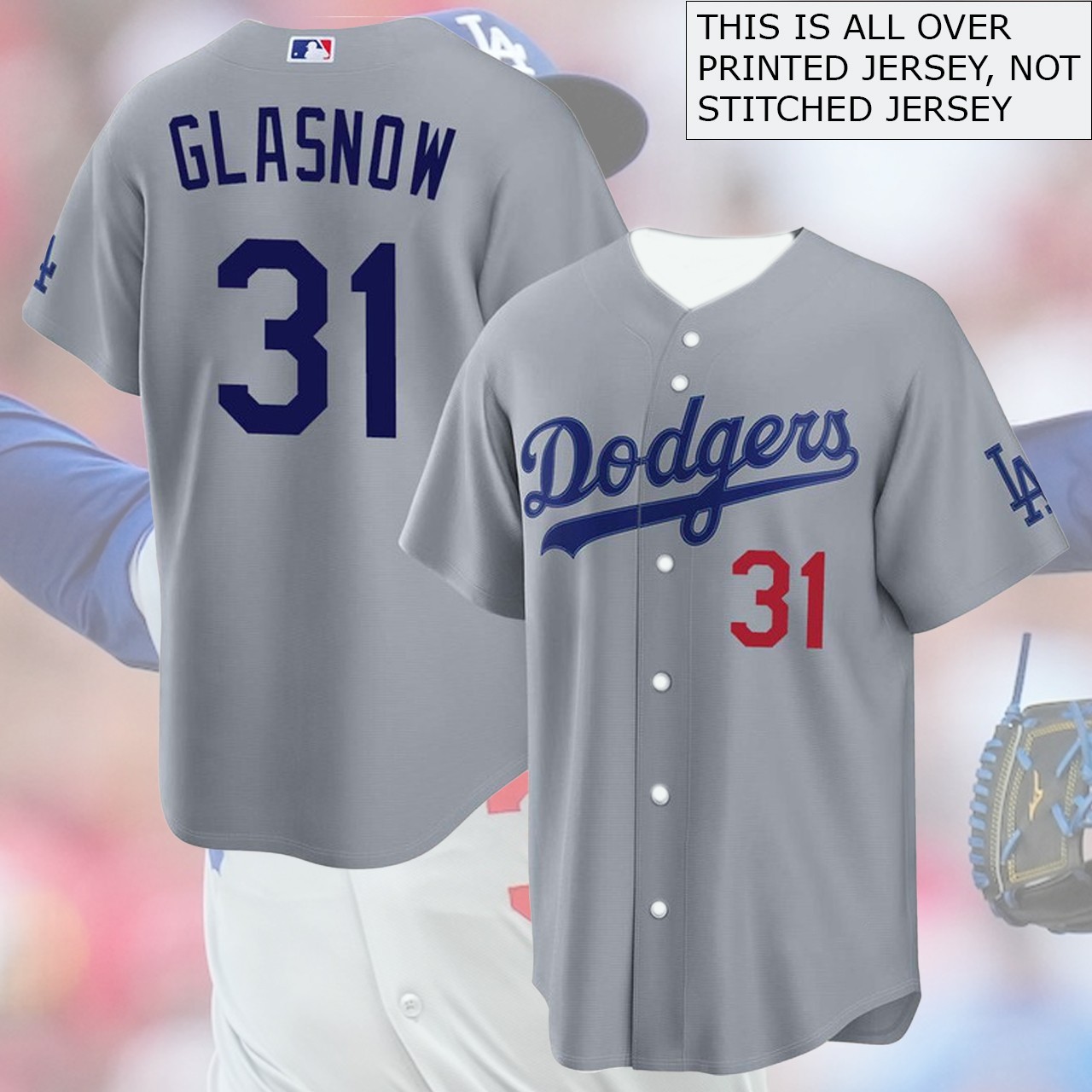 Tyler #31 Glasnow Los Angeles Team Name & Number Player Gift – All Print