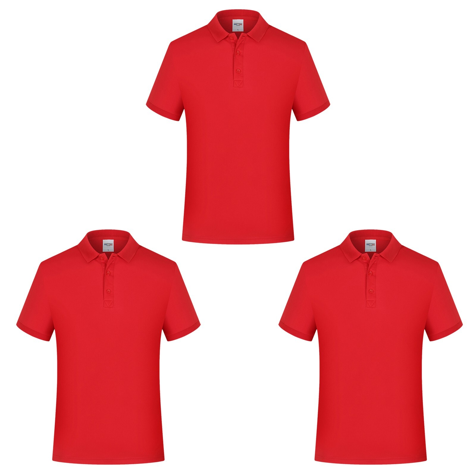 3 Pack Mens Casual Soft Cotton Polo T Shirt Dri-Fit Short Sleeve for Sports Golf