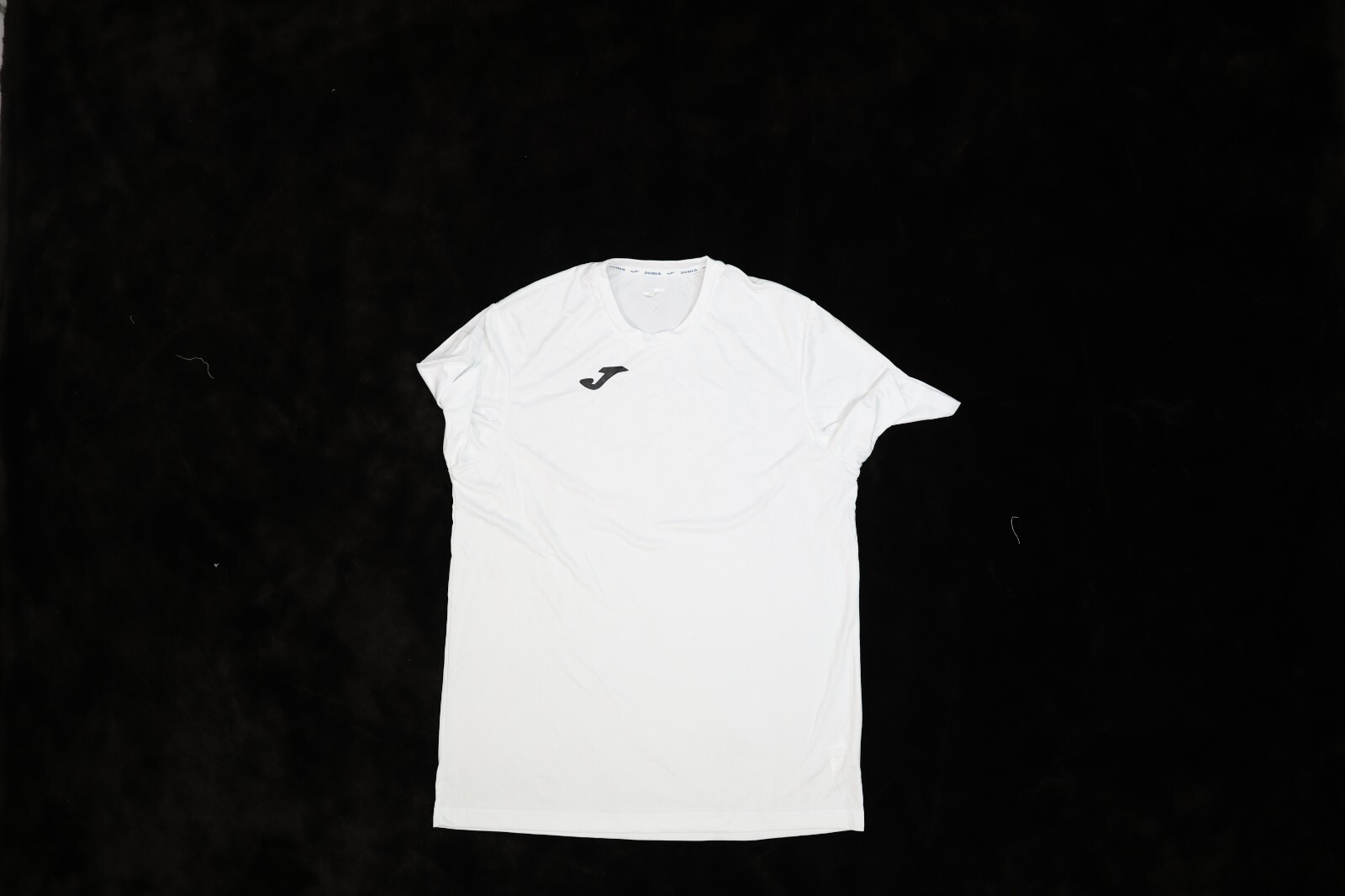 Joma Mens Solid White Short Sleeve Round Neck Athletic Soccer Blank T-Shirt M