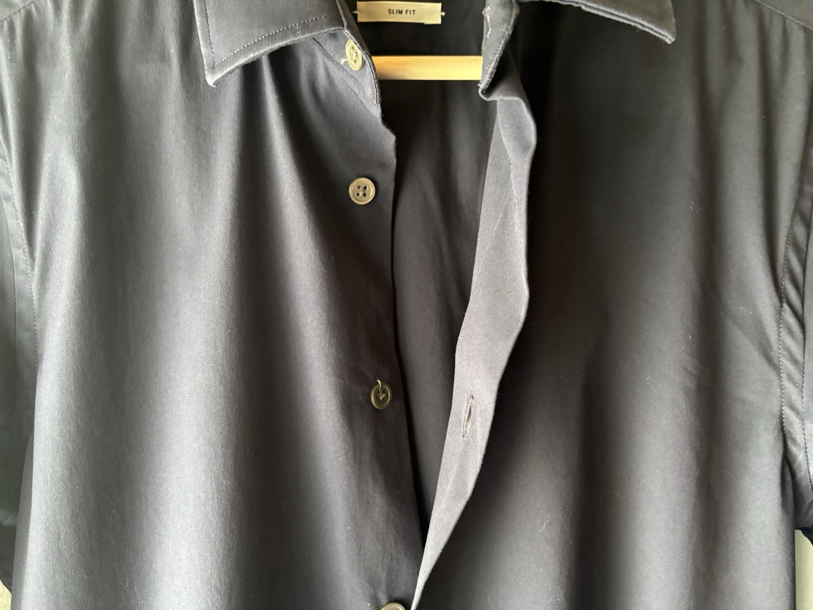 Acne Studios Blue Long Sleeve Button Up Dress Shirt Slim Fit EU 46 Excellent