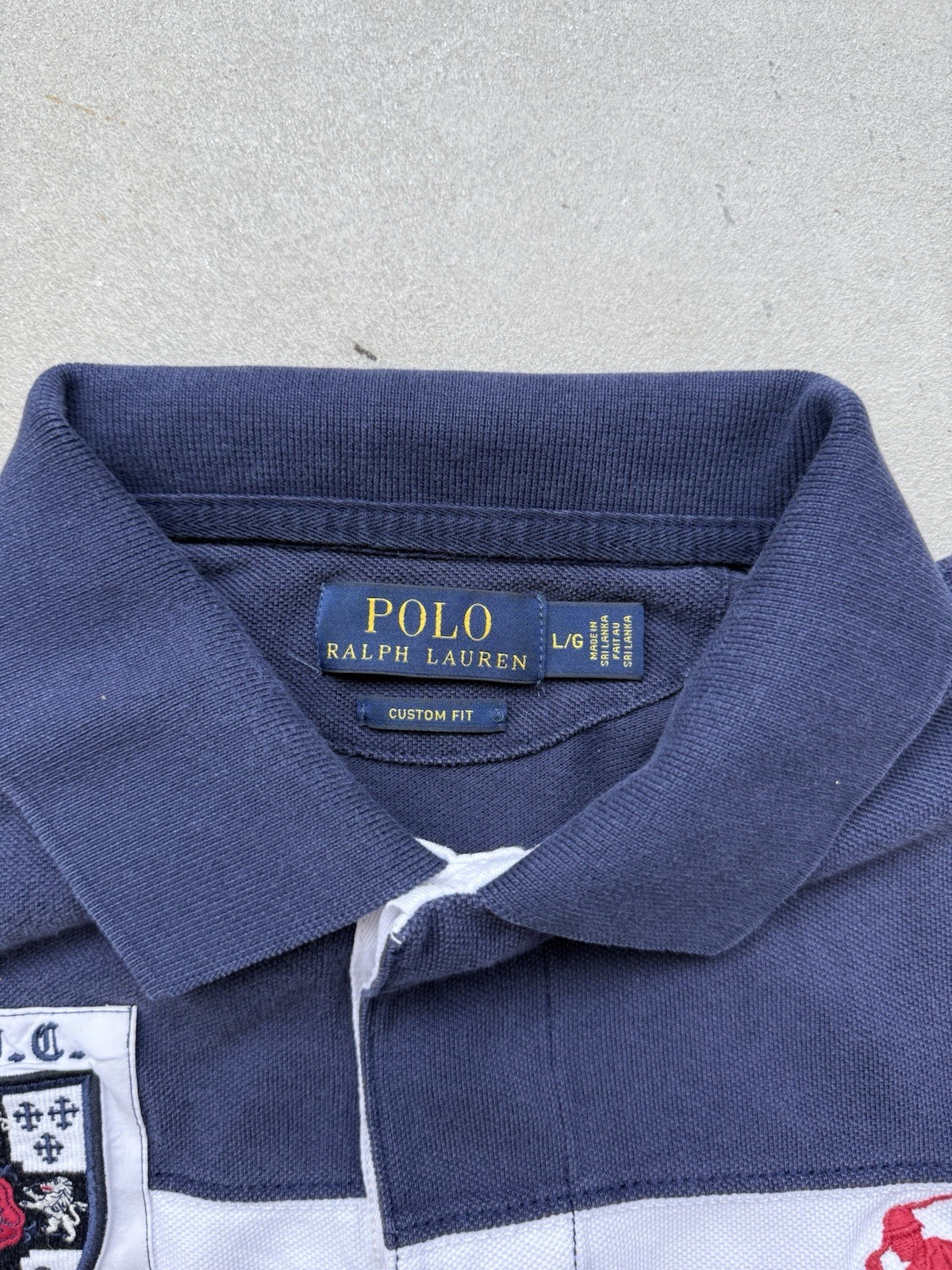 Polo Ralph Lauren Polo Shirt Men’s Large Slim Fit Pink Big Pony Crest Logo Horse