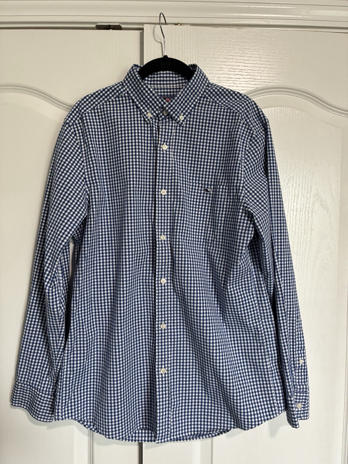 Vineyard Vines Men’s Classic Fit Tucker Shirt Blue & White Gingham Size M IT81