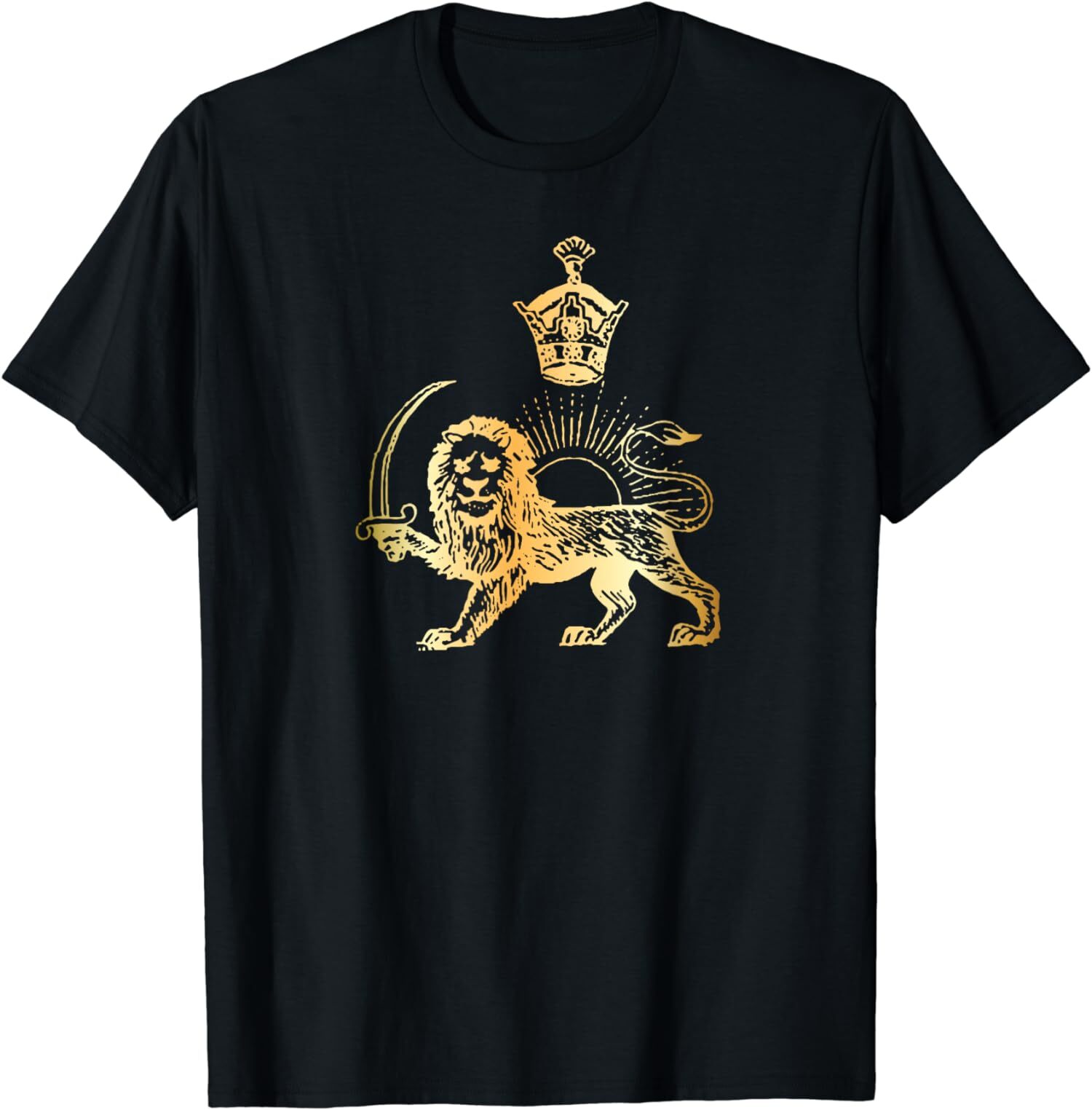 NEW LIMITED Persian Flag Iranian Lion Sun And Crown Iran Persia T-Shirt