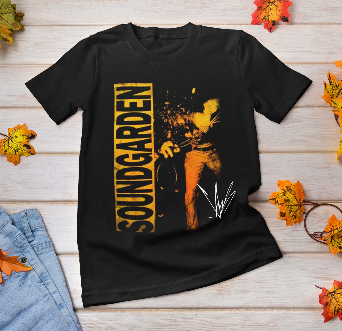 Signed Chris Cornell-Soundgarden Louder Than Love Black All size Shirt