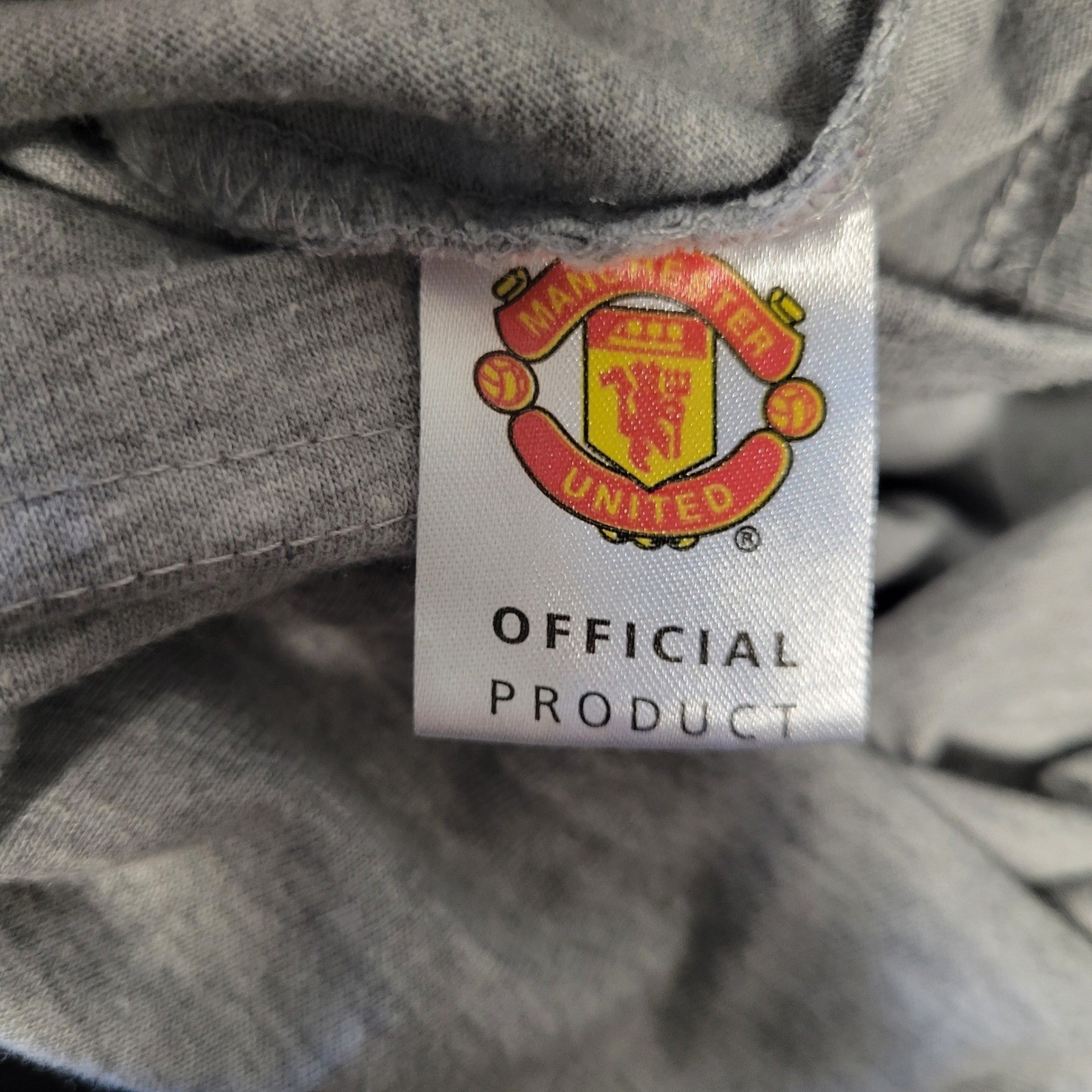 Manchester United Cavani T-Shirt Sz XL Gray Graphic Crest Soccer Official #21