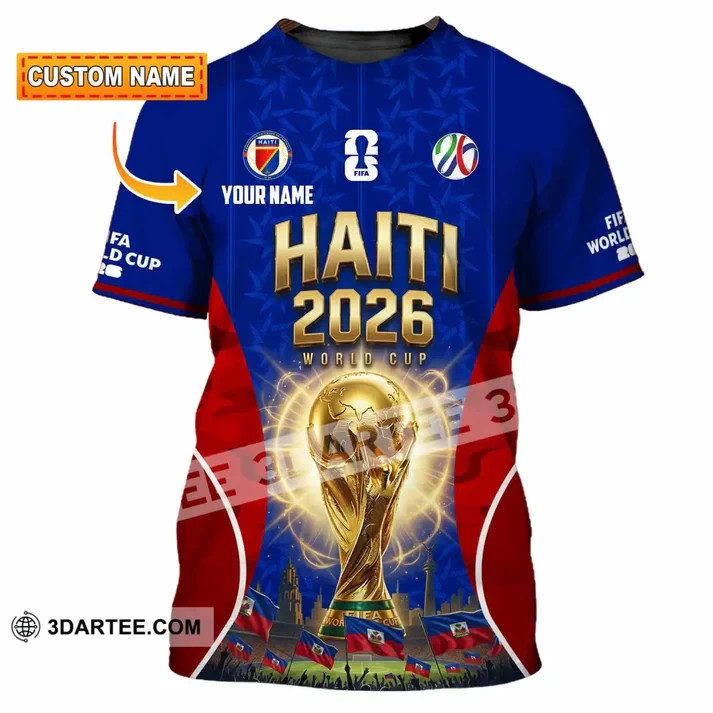 Custom Name World Cup 2026 Haiti 3D Shirt all size reprint VK13315