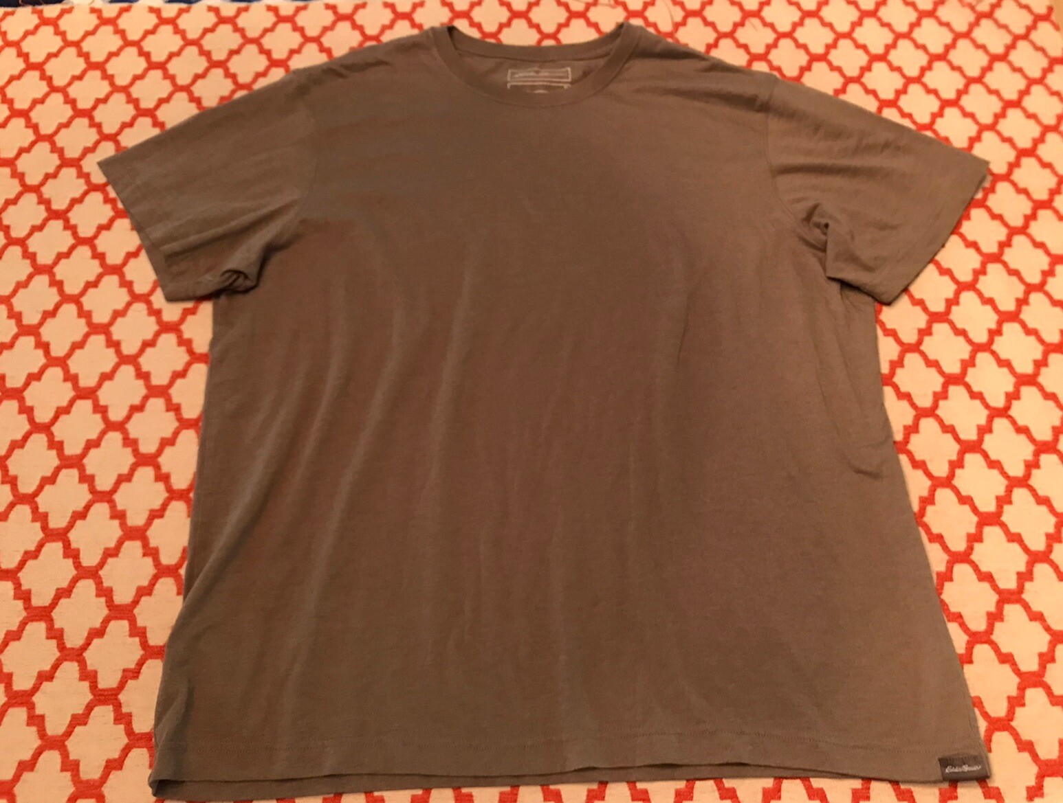 Eddie Bauer Hiking Cotton Blend T-Shirt XL Work Putty Cotton Blend G8