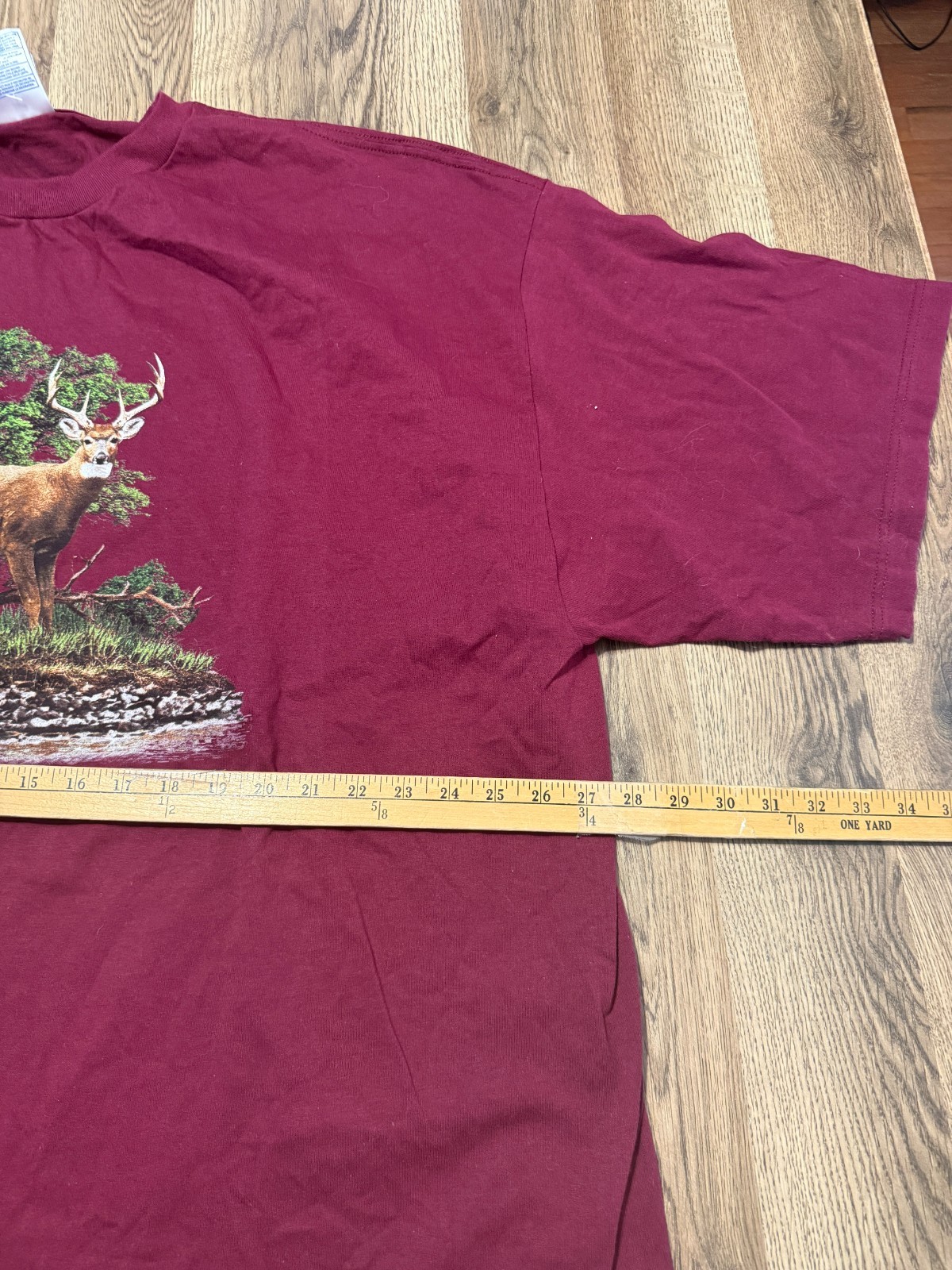 Alstyle Apparel & Activewear Shirts Men’s Size 4XL Maroon American Outdoors Deer