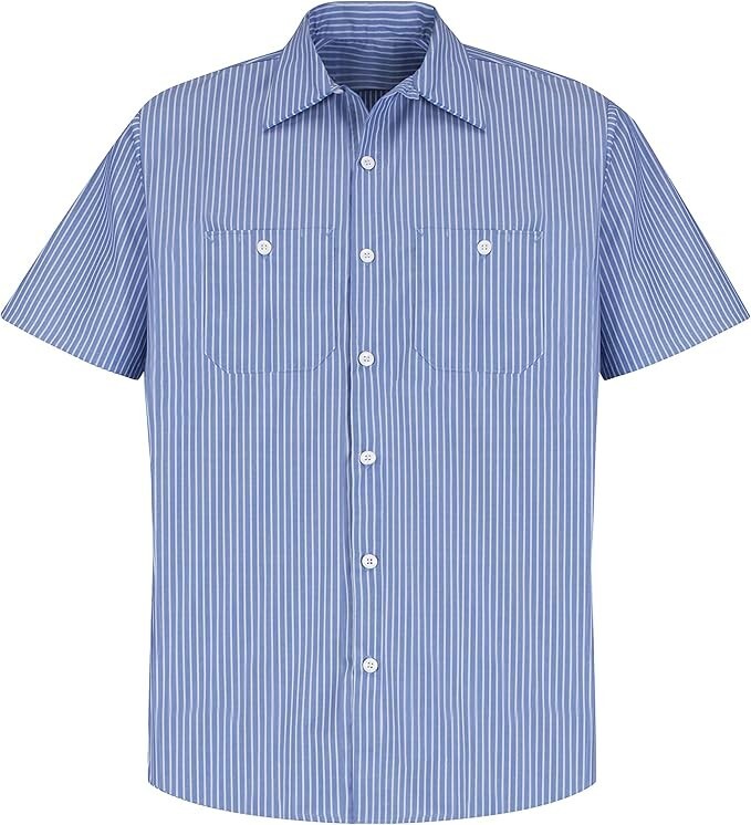 Red Kap Mens Performance Tech 2 Piece Lined Collar Shirt