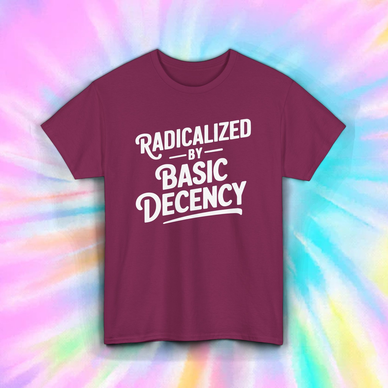 Basic Decency Shirt Social Justice Statement Kindness Graphic S-5XL