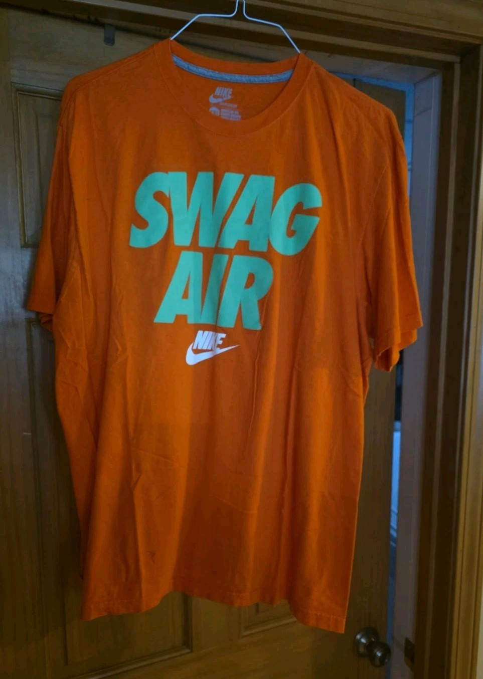 Nike Vintage T-shirt Tee Shirt XXL Swag Air Orange Green Neon Vintage Dead Stock