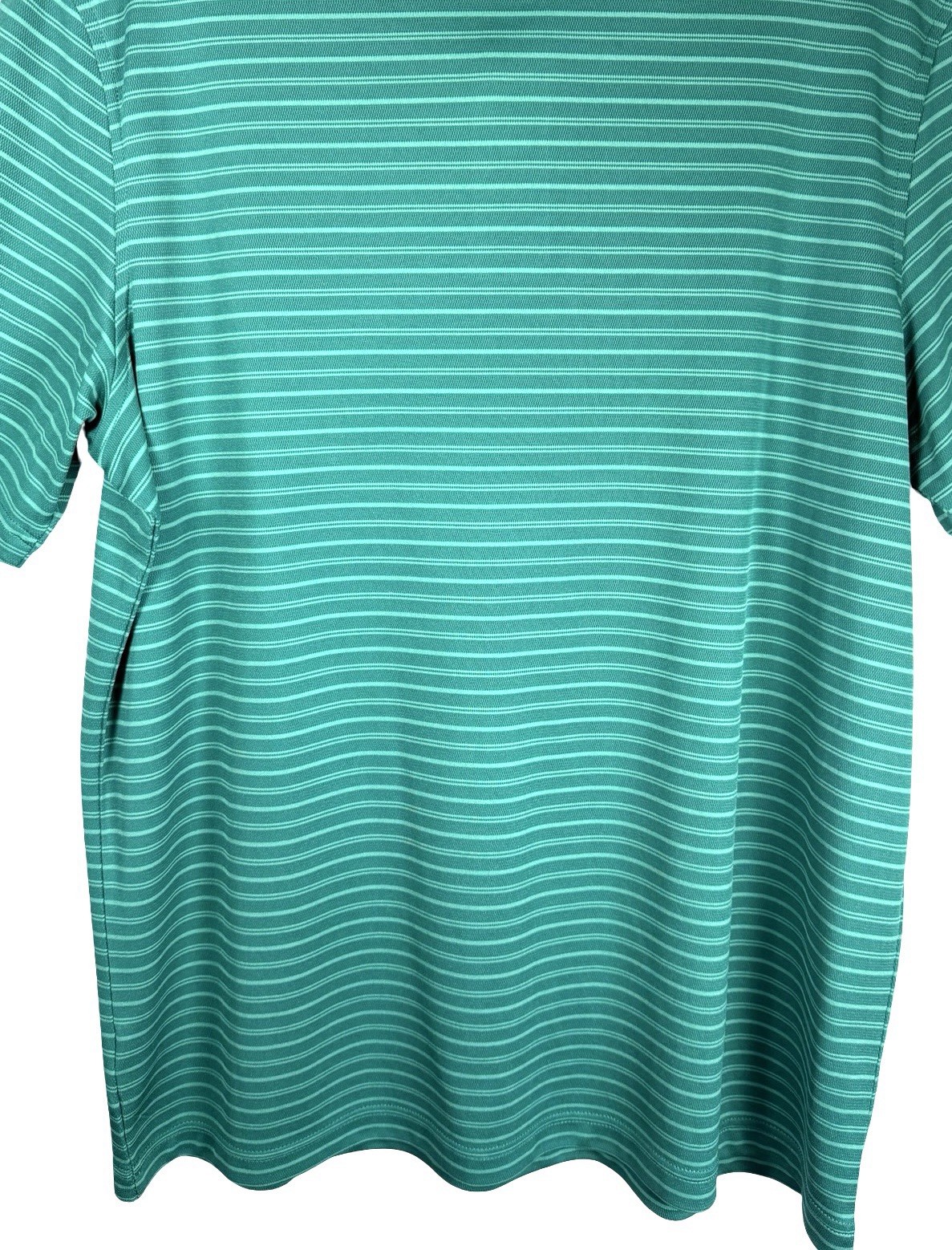 Croft & Barrow Men’s Short Sleeve 2 Tone Green Performance Polo Shirt Size Large