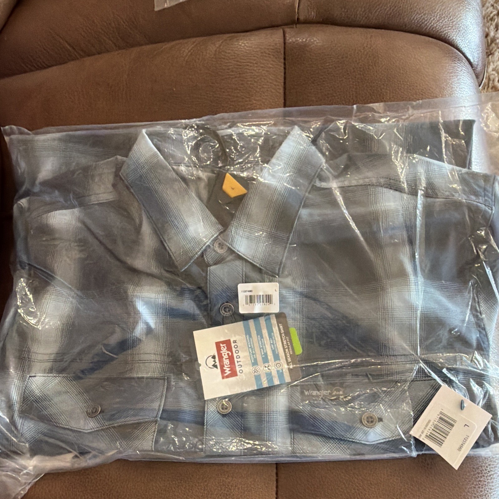 Wrangler Men’s Long Sleeve Plaid XL