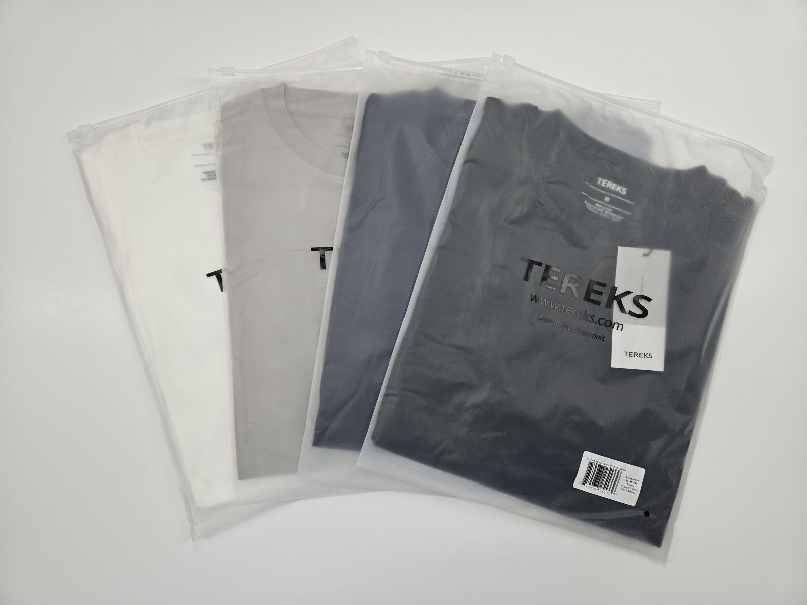 Men’s Bamboo Cotton T-Shirt 4 Pack Bundle 4 Colors Crew Neck Soft Tee NWT
