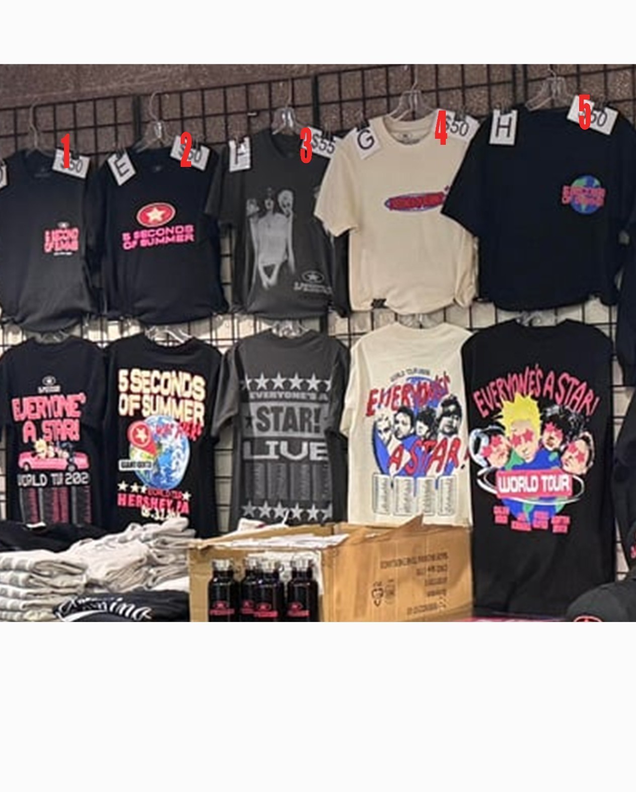 New!!! 5 Seconds of Summer Everyone’s A Star Tour North America 2026 T shirt