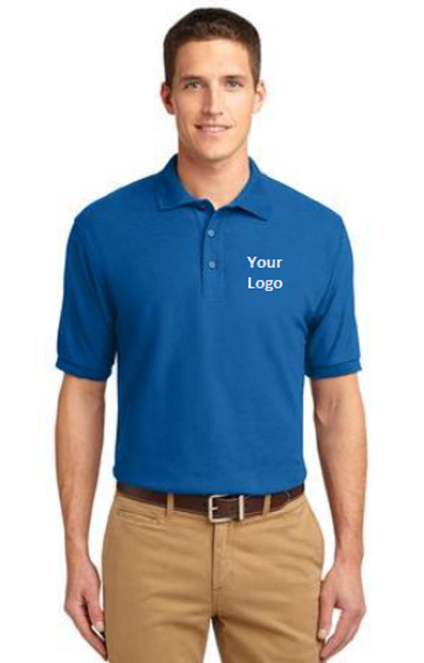 8 High Quality Custom Your Logo Embroidered Polo Shirts. Free Logo Setup. USAVT