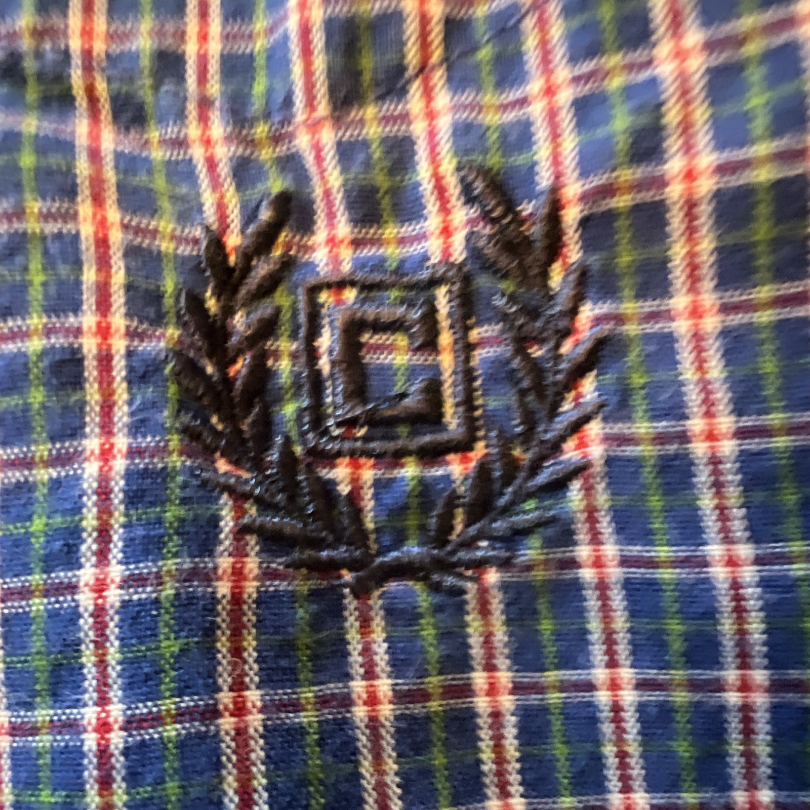 Chaps Easy Care Men’s L Regular Plaid Woven BD LS Button-Up Shirt