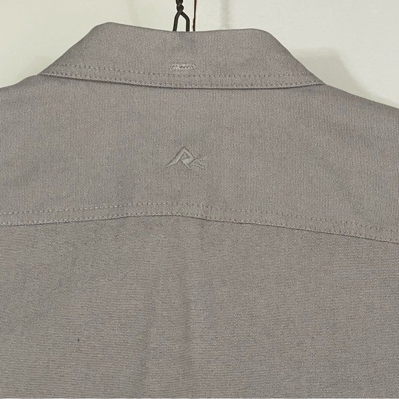 Men’s Classic Gray Heavyweight Button-Down Shirt by Ridgecut Tough Wear