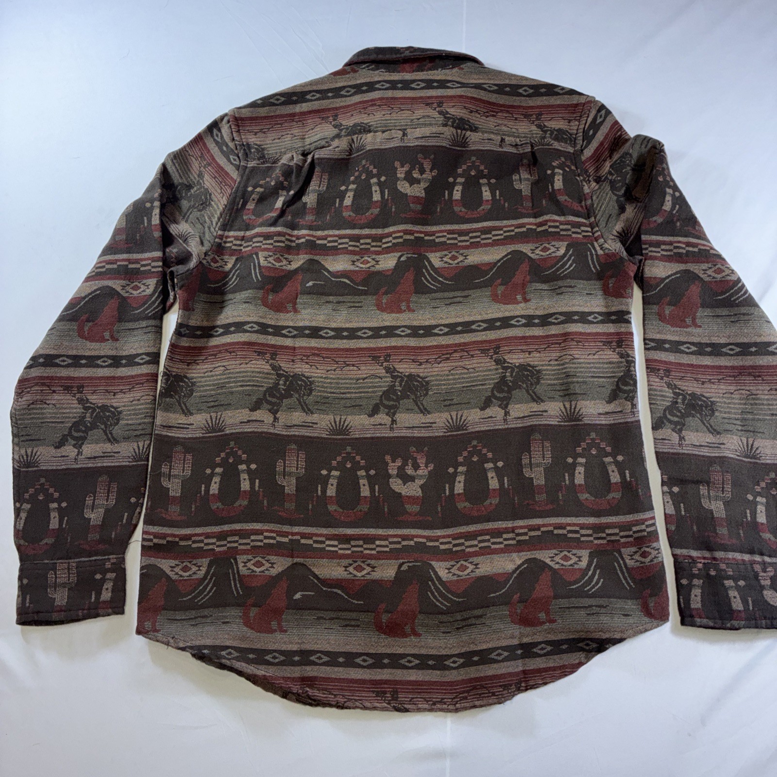 Lucky Brand Western Cowboy Button Down Rodeo Shirt Men’s S NWT