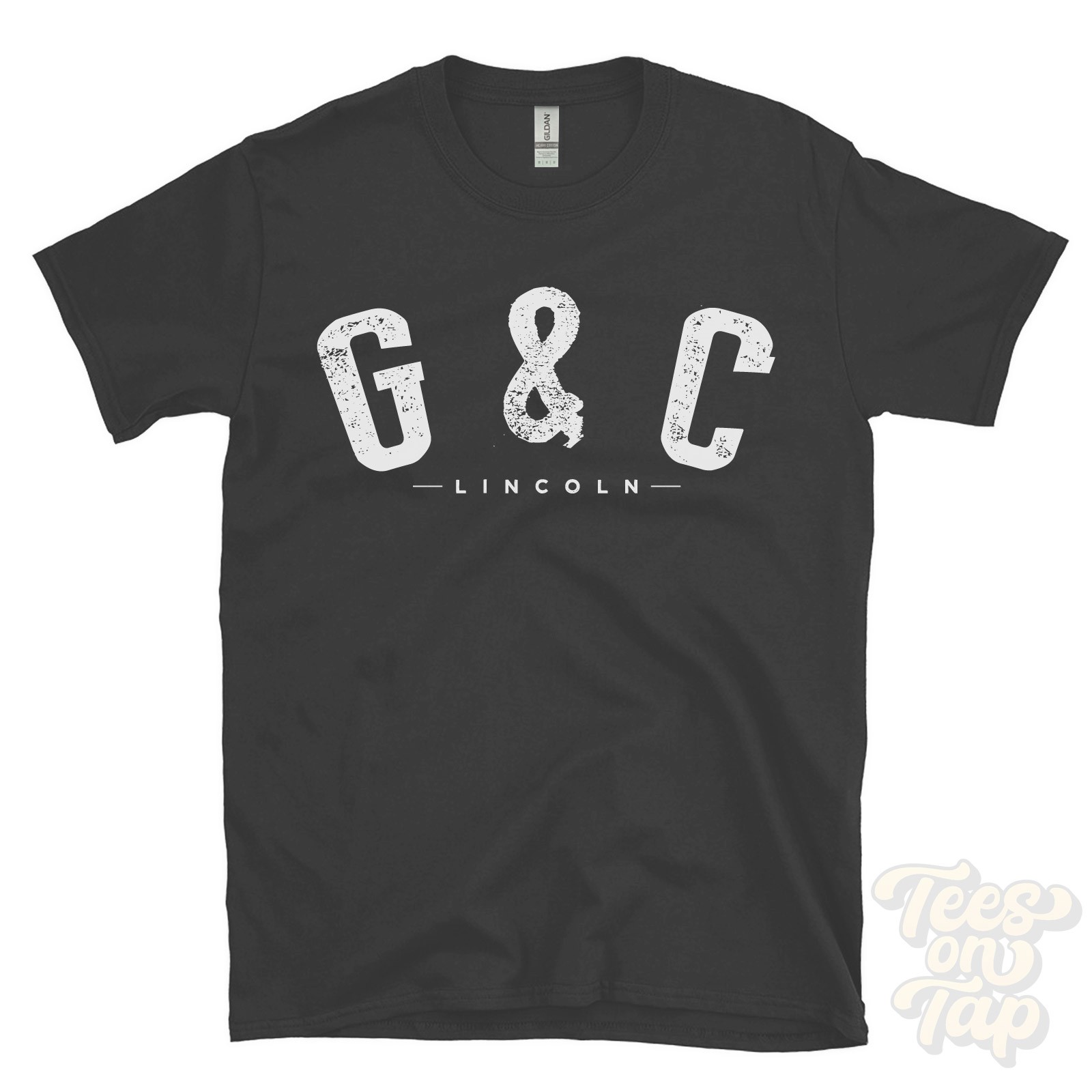 G & C LINCOLN T-SHIRT Lancaster Nebraska USA retro varsity style hometown gift