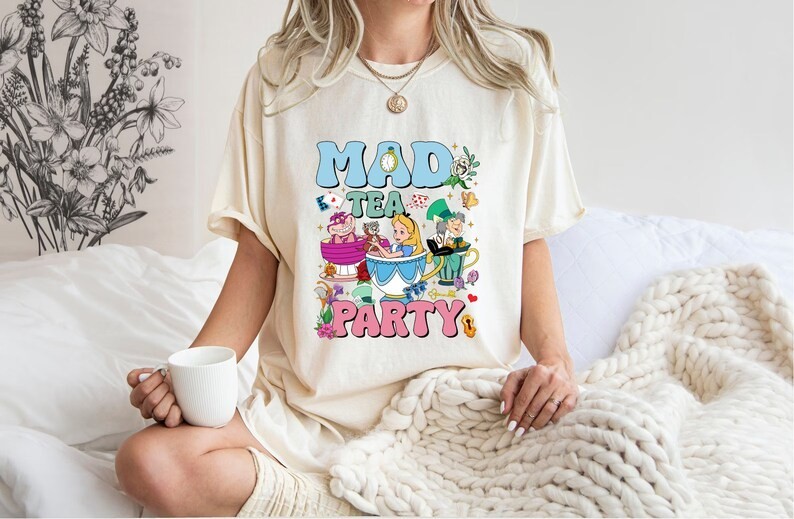 Alice in Wonderland Mad Hatter Tea Party Shirt, Alice in Wonderland Shirt