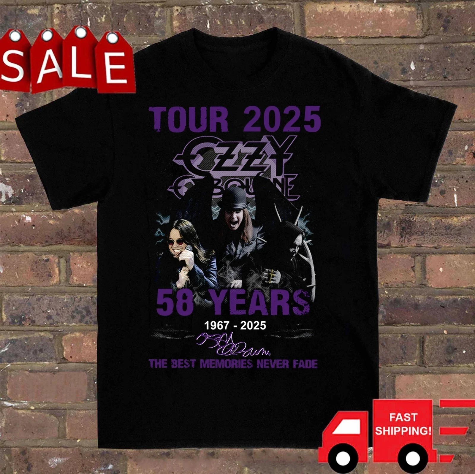 MEMORY Ozzy Osbourne T-shirt All sizes S to 5XL NEW 1T41120019