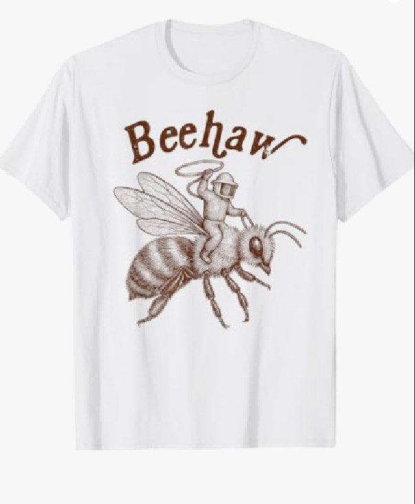 “Beehaw!” Cowboy Honey Bee Beekeeper T-Shirt