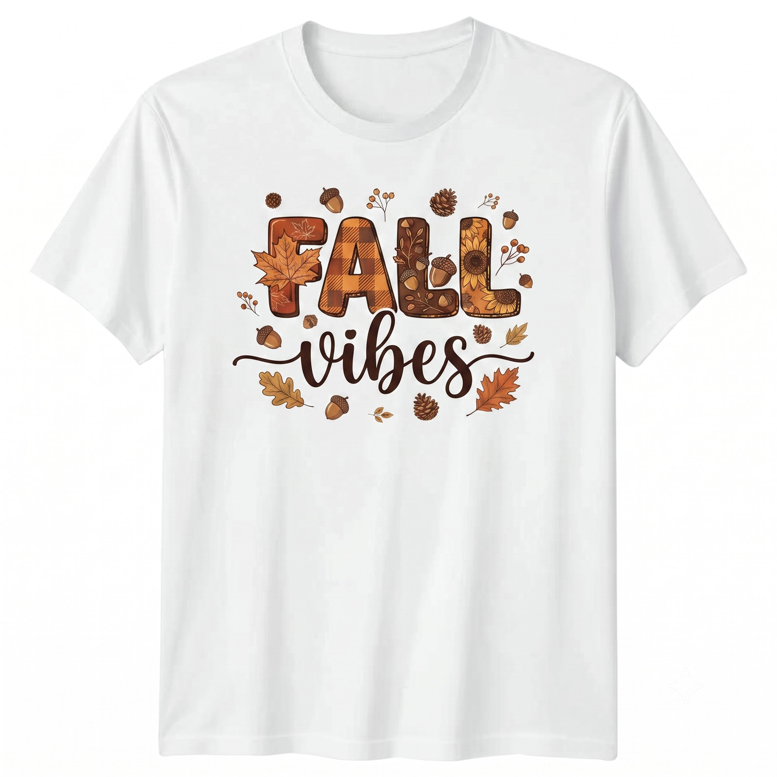 Fall Vibes Fall Season Autumn Thanksgiving T-shirt For Men Women
