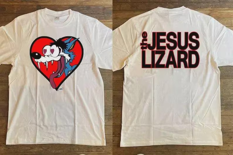 Vintage 1994 The Gesus Lizard Fall Winter Tour T-Shirt New Gildan Double Side