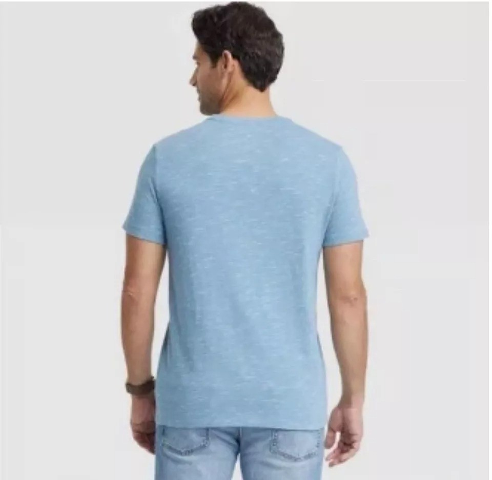Goodfellow & Co Mens Standard Short Sleeve Novelty T-Shirt – Friendship Blue xl