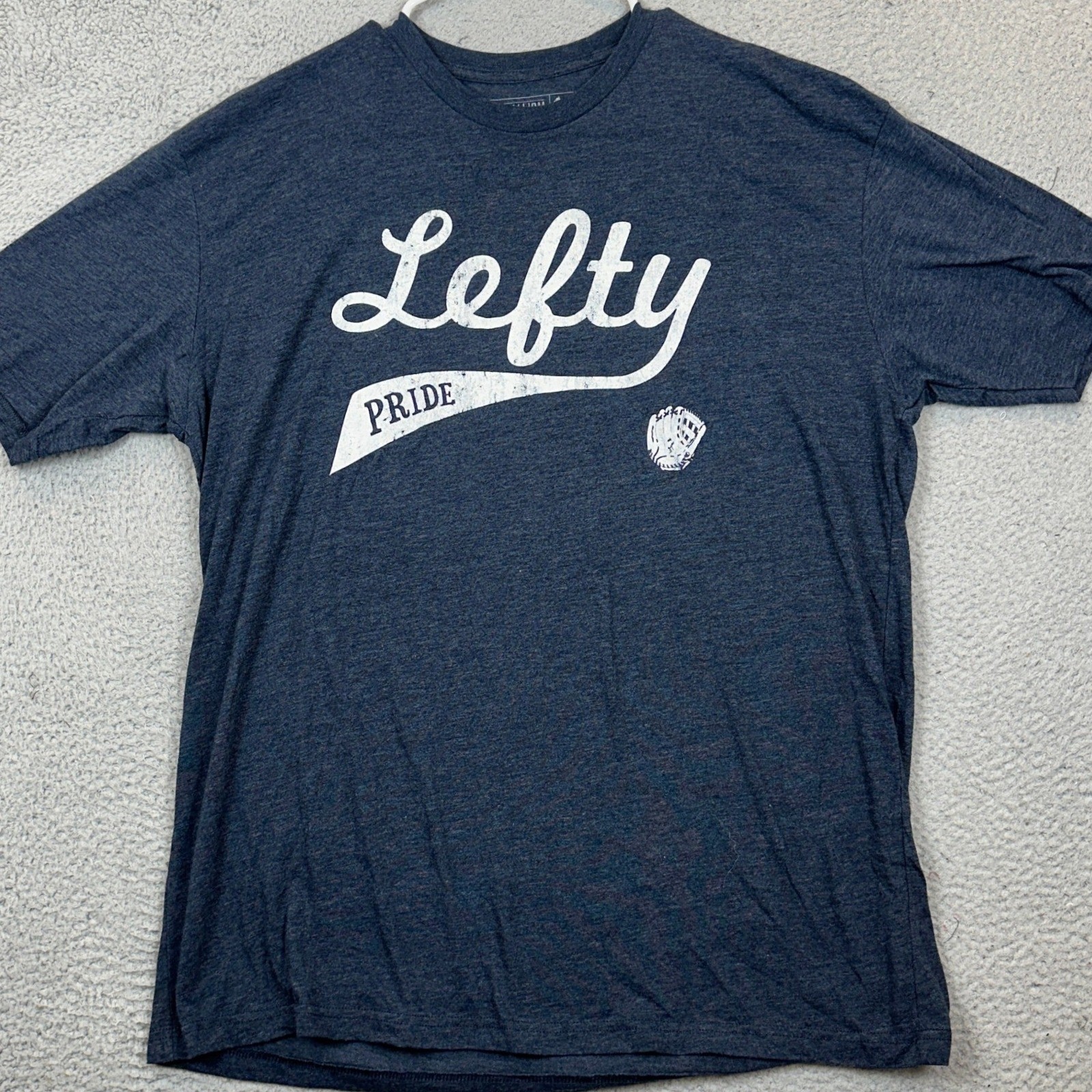Baseballism T-Shirt Mens XL Lefty Pride Blue Baseball Graphic Tee Short Sleeve