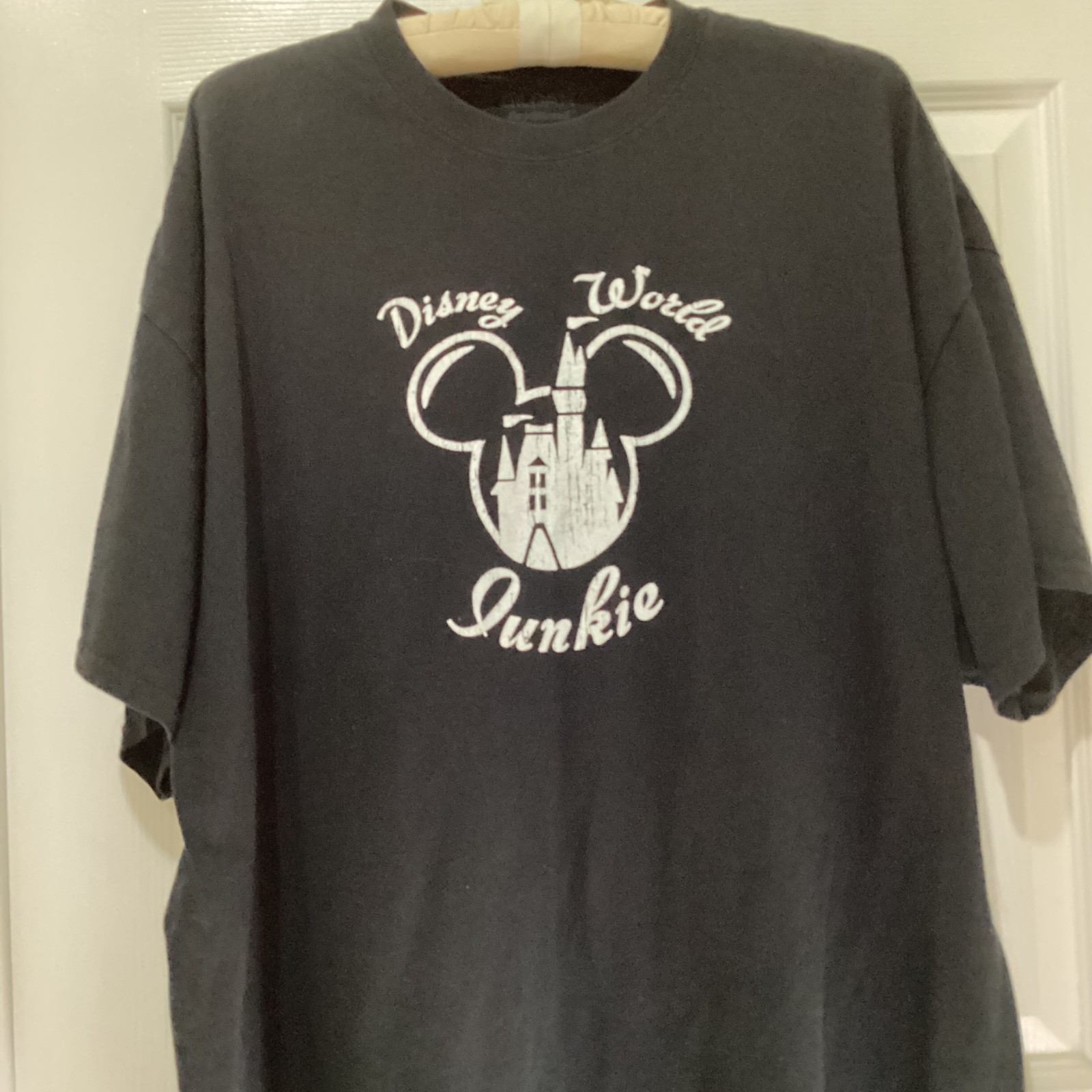 Disney World Junkie Gildan DryBlend Black T-Shirt ~2XL