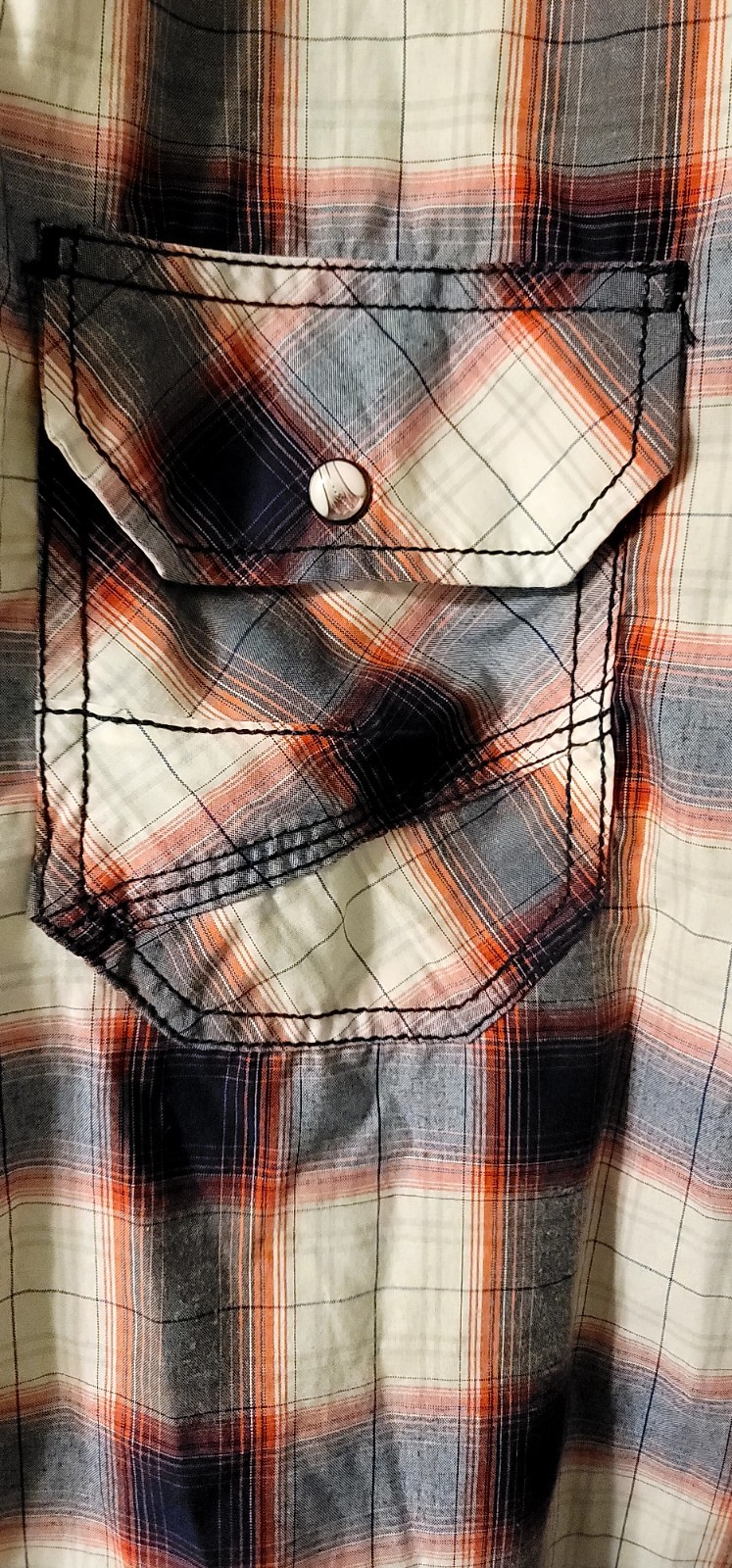 Various Artists Men’s Snap Button Up XXL, long Sleeve Shirt, Pre-owned.