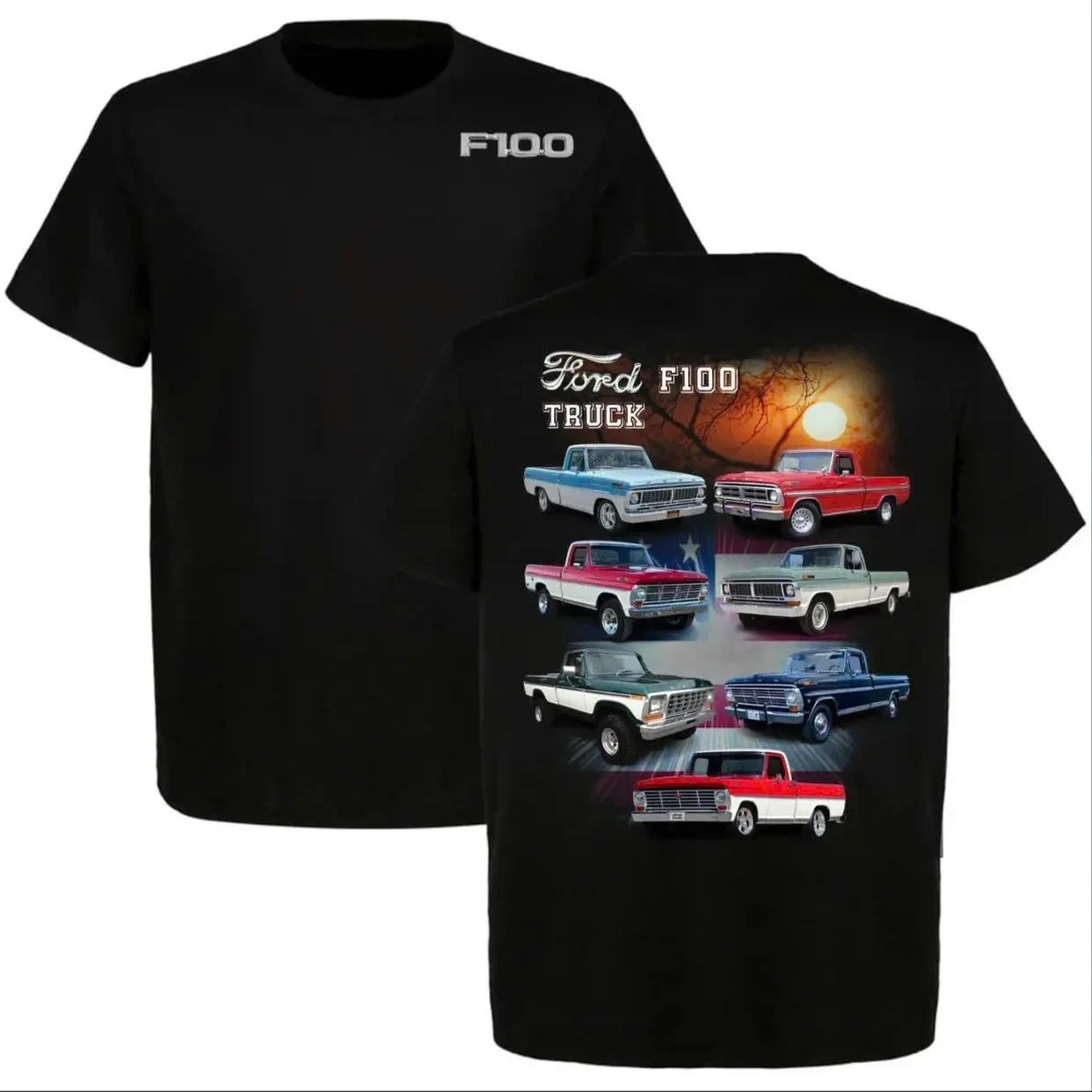 Ford F-100 Vintage Graphic T-Shirt, Classic Pickup Truck Tee, Unisex Streetwear