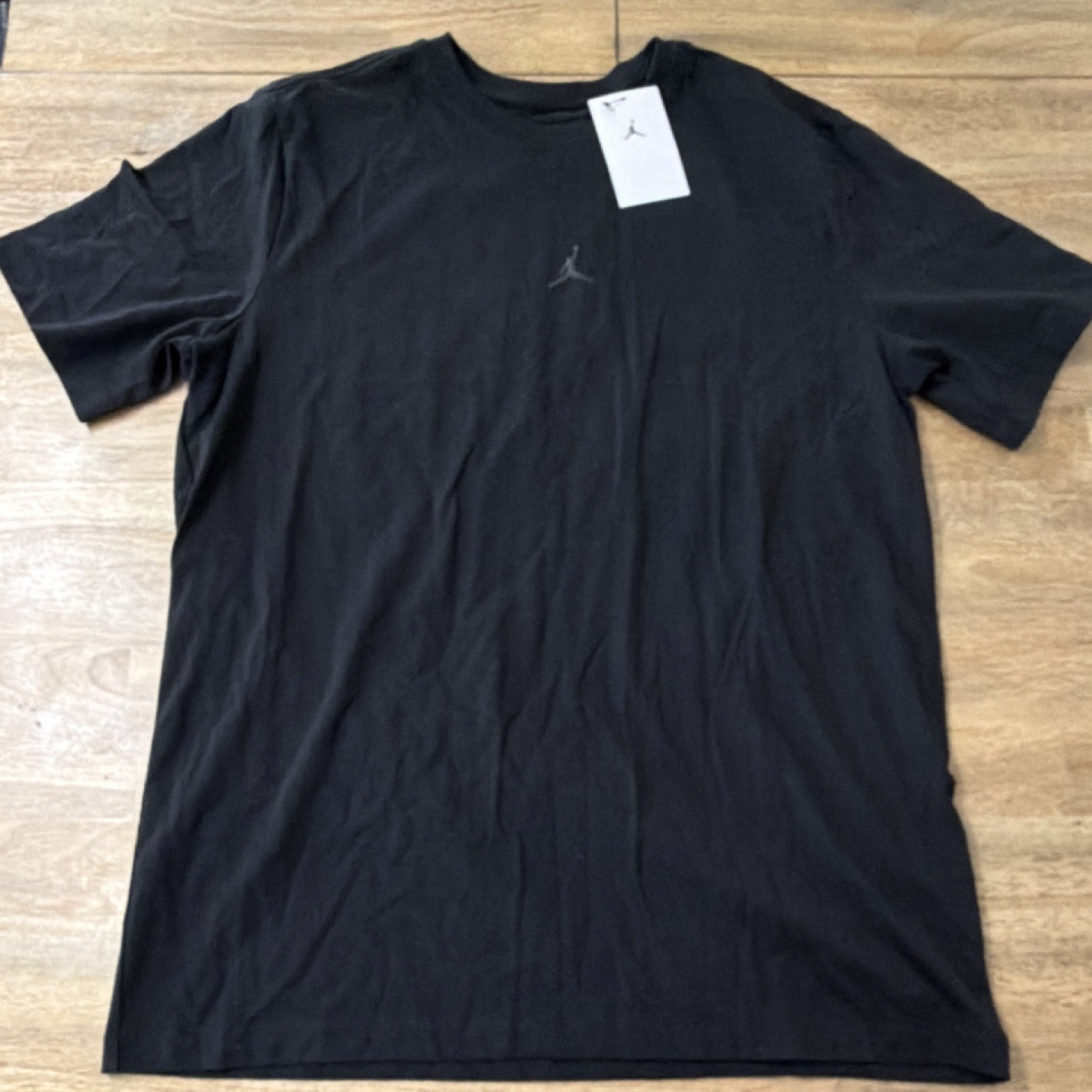 Jordan Men’s Black Graphic Print Sneaker Short Sleeve T-Shirt L IB7349-010