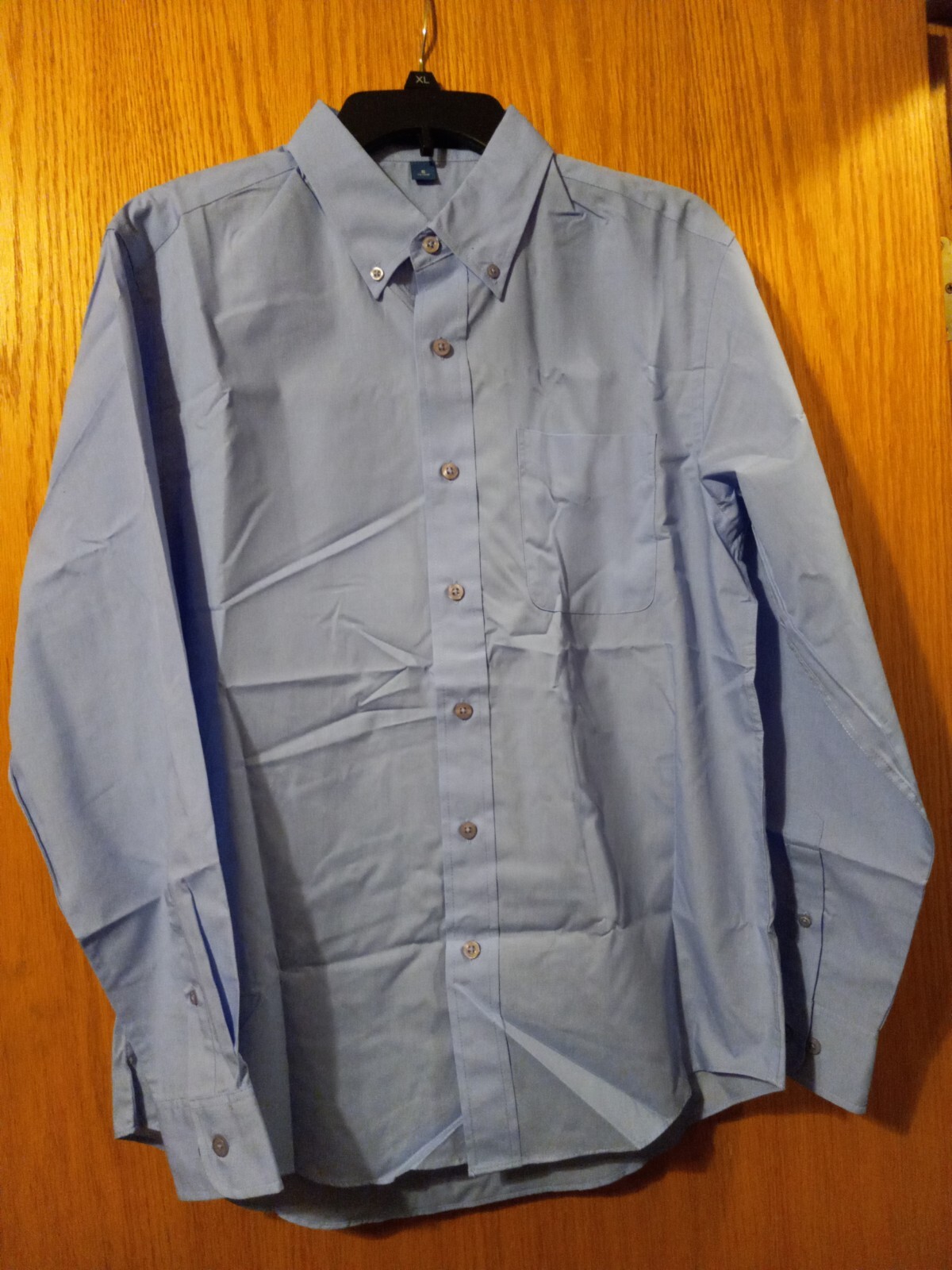 Port Authority Mens Long Sleeve Button Down Blue Dress Shirt Small New no tags