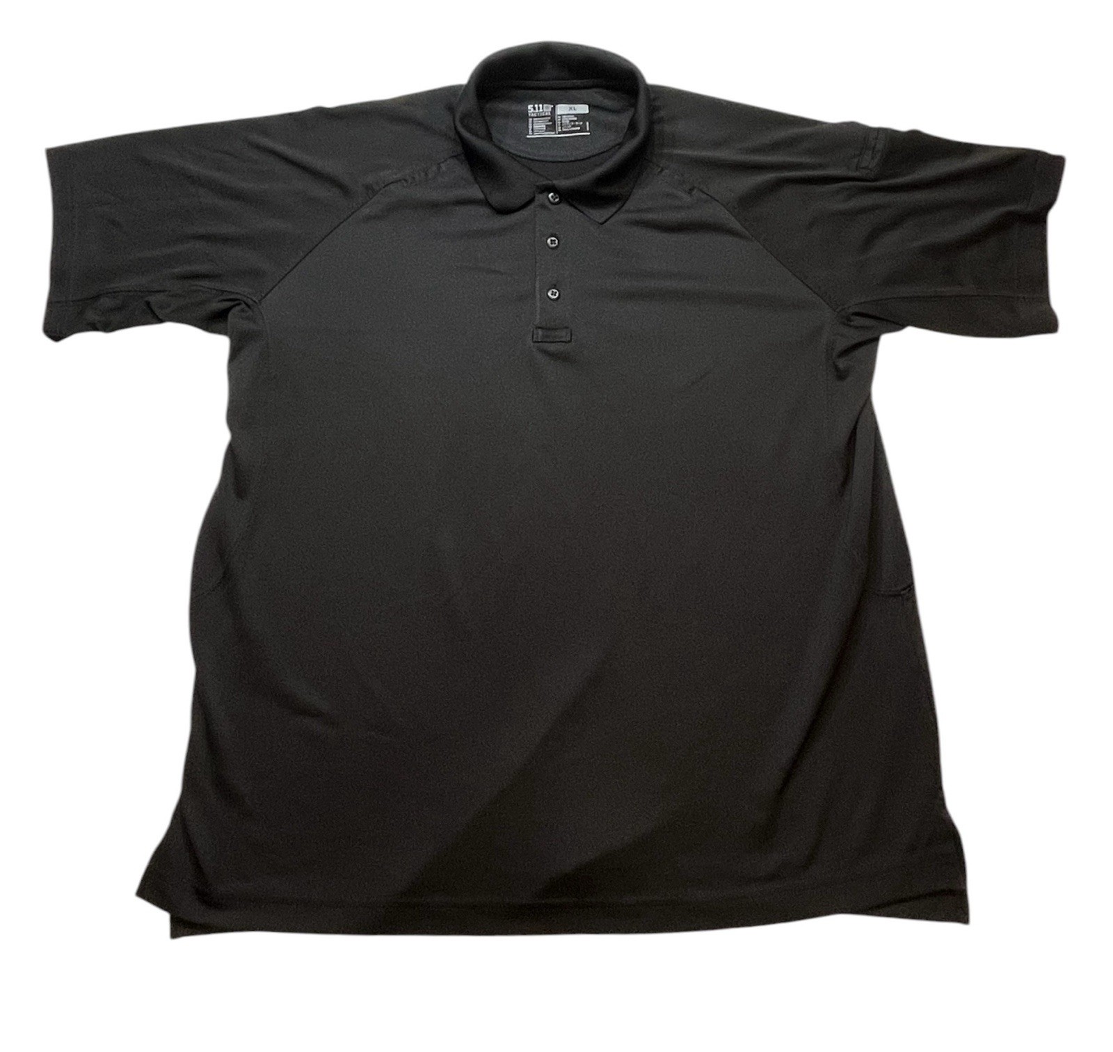 5.11 Tactical Polo Shirt Mens Extra Large Black Button Utility Performance Work