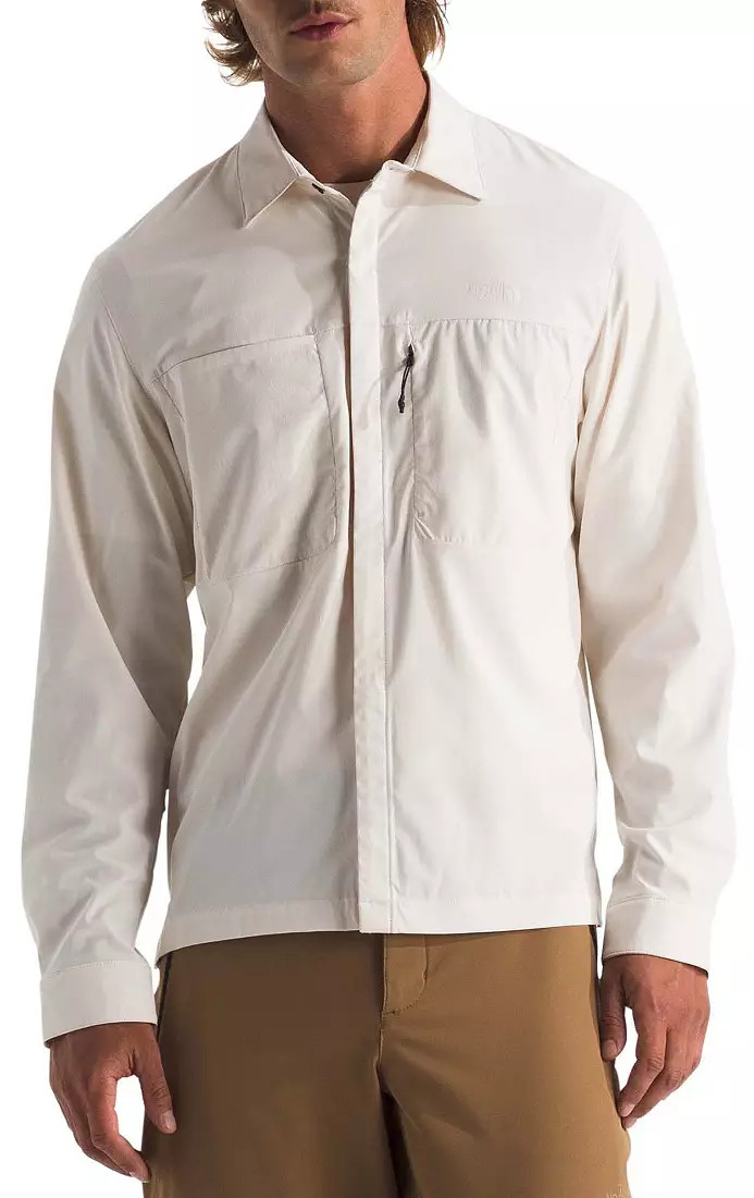 The North Face Men’s Lightrange Long-Sleeve Button Up Shirt TNF MSRP $95