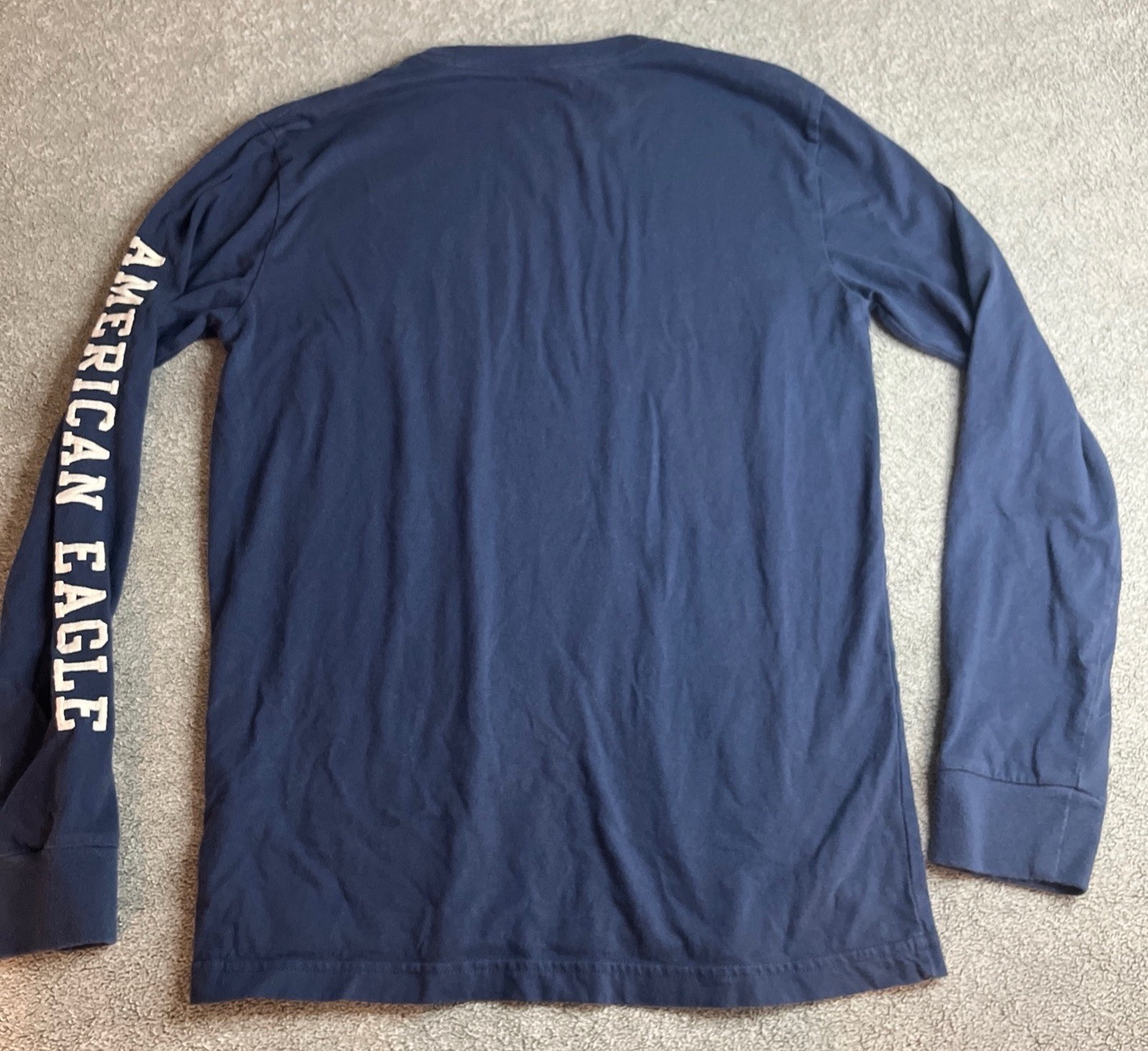American Eagle Super Soft Long Sleeve Graphic T-Shirt Navy BlueMen’s Size XS