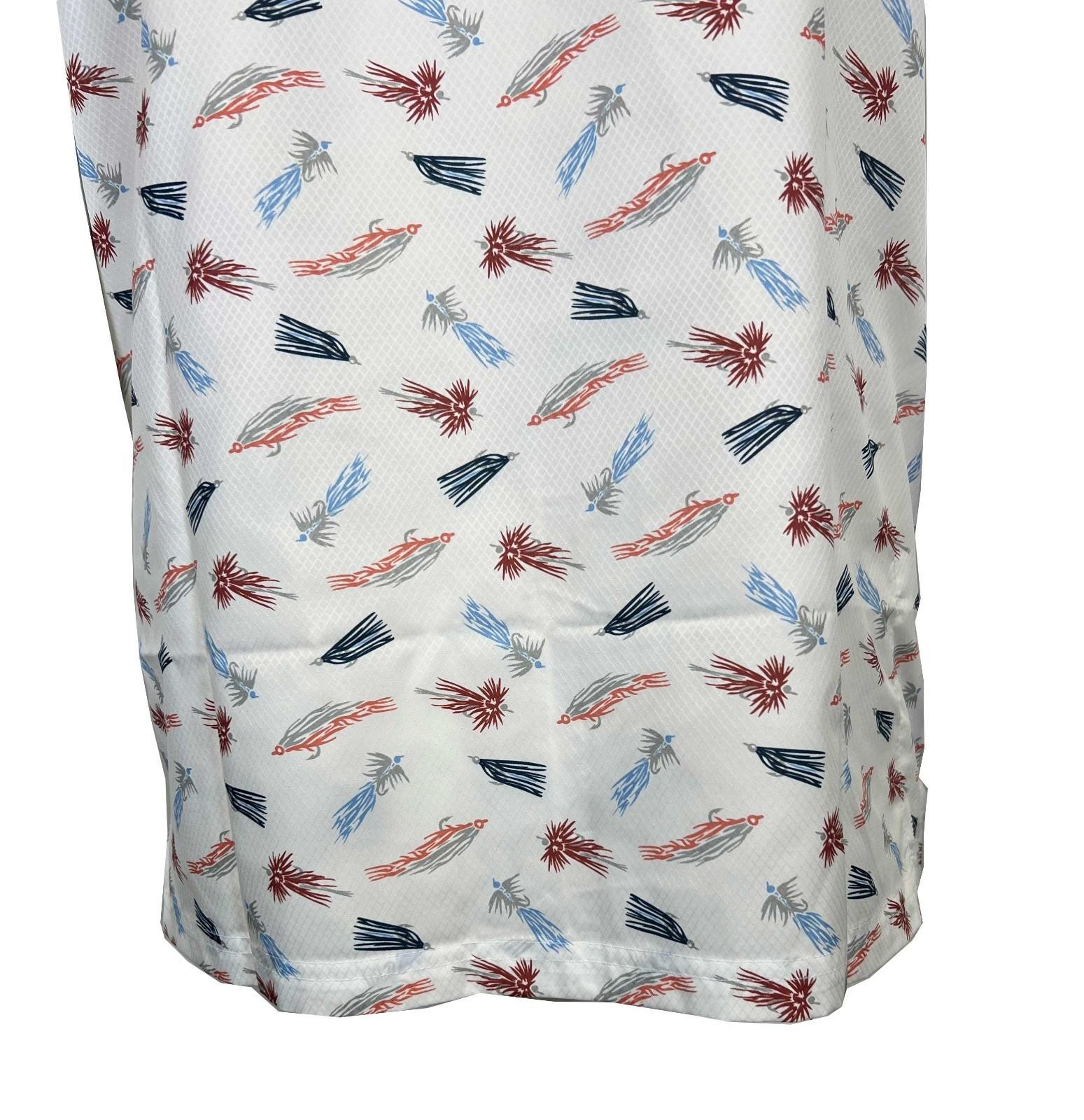 Columbia Men’s White Fly Pride Shirt PFG Super Slack Tide Camp S/S (111)