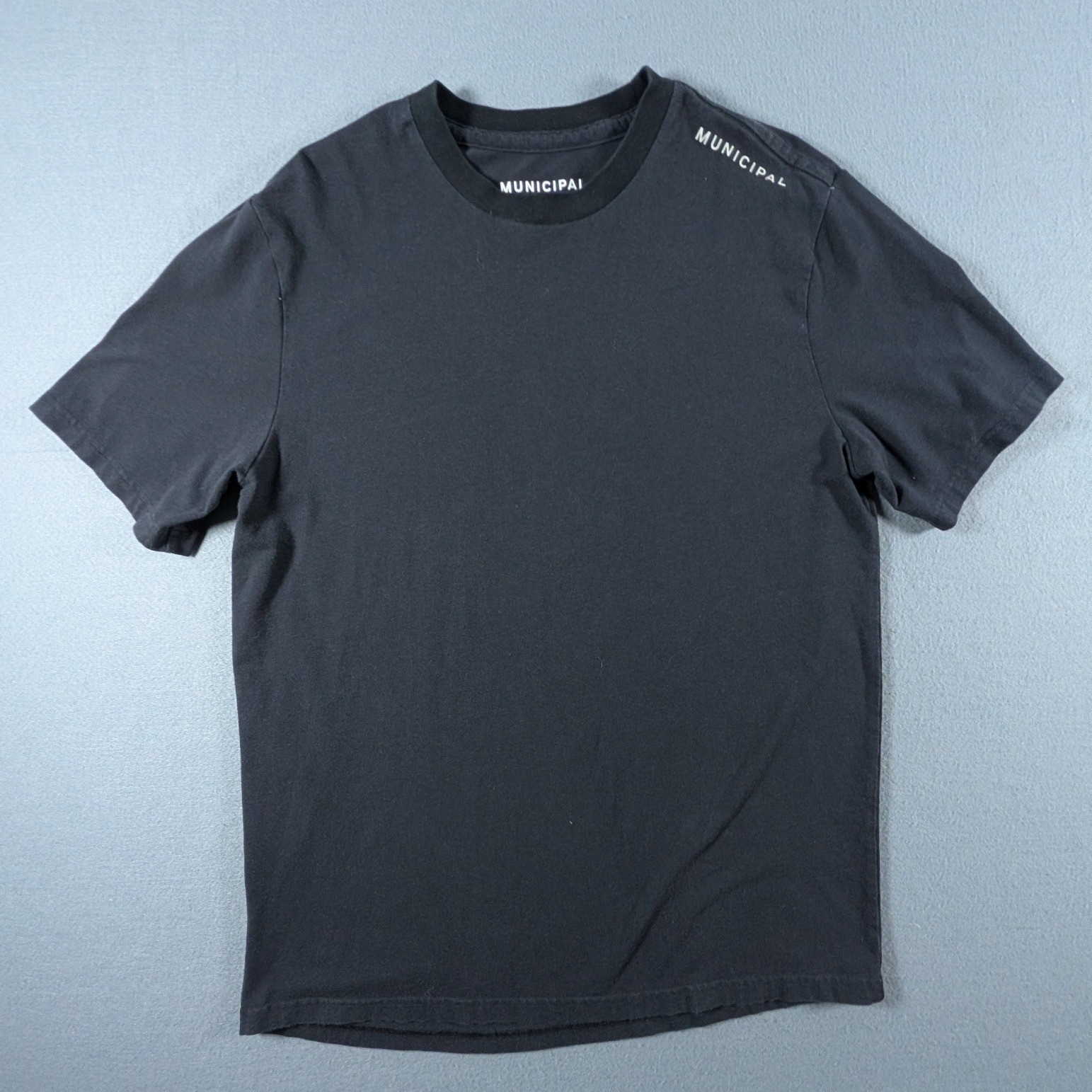 Municipal Sport Utility Gear T-Shirt Mens Medium Black Cotton Modal Stretch Logo