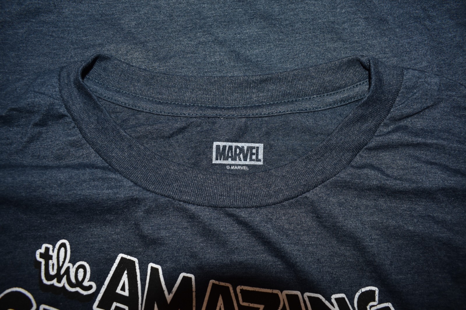 Marvel Mens Big & Tall The Amazing Spider-Man Navy Heather Shirt New LT-4XLT