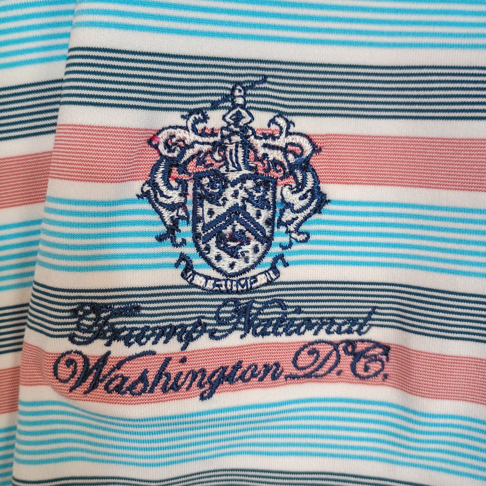 Peter Millar Men L Summer Comfort Trump National Commonwealth Cup Golf Polo