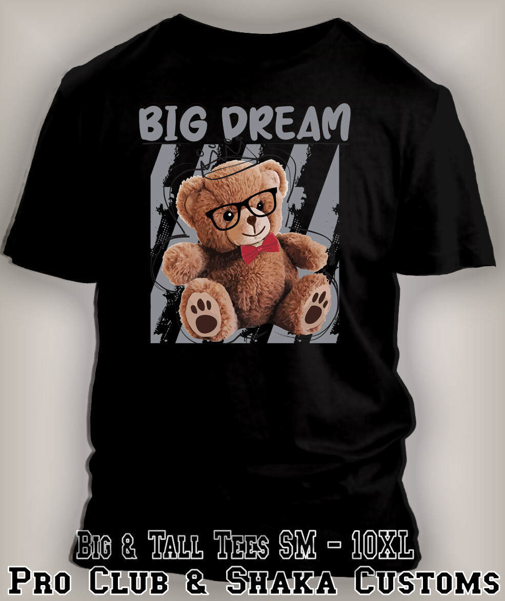 Big Dream Teddy King Tee Shirt to Match Retro Air J2 Python Pro Club Shaka RTP T