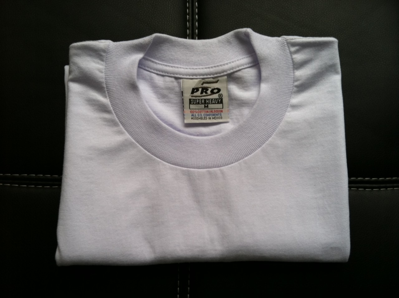 6 NEW PRO 5 PRO5 T-SHIRT SUPER HEAVY WHITE TEE PLAIN BLANK S-7XL 6PC