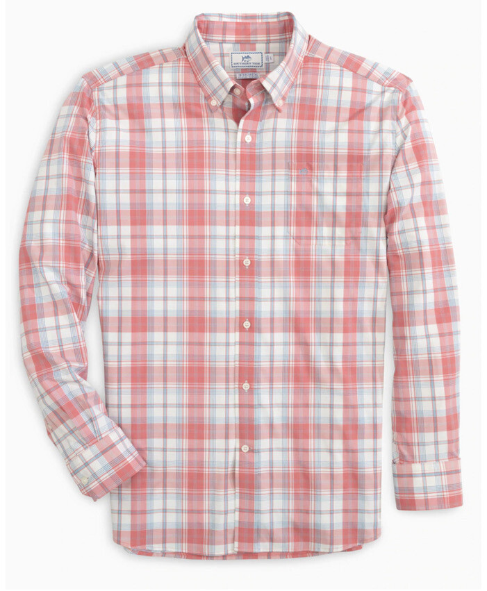 Southern Tide Ormond Plaid Intercoastal Button Down Shirt NWT Small